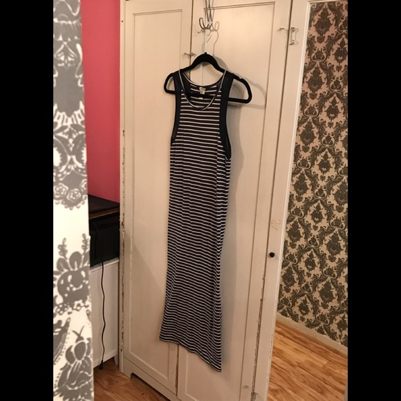 Forever 21 Striped Tank Dress with Mesh Details - Picture 9 of 11